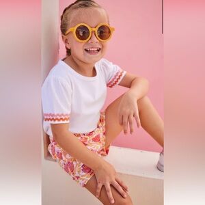 Bisby Basic Shorts - Coral Lotus Blossom NWOT